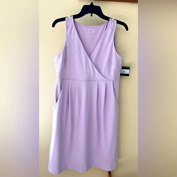 Eddie Bauer Dresses & Skirts - NWT Eddie Bauer aster crossover lilac purple dress sleeveless